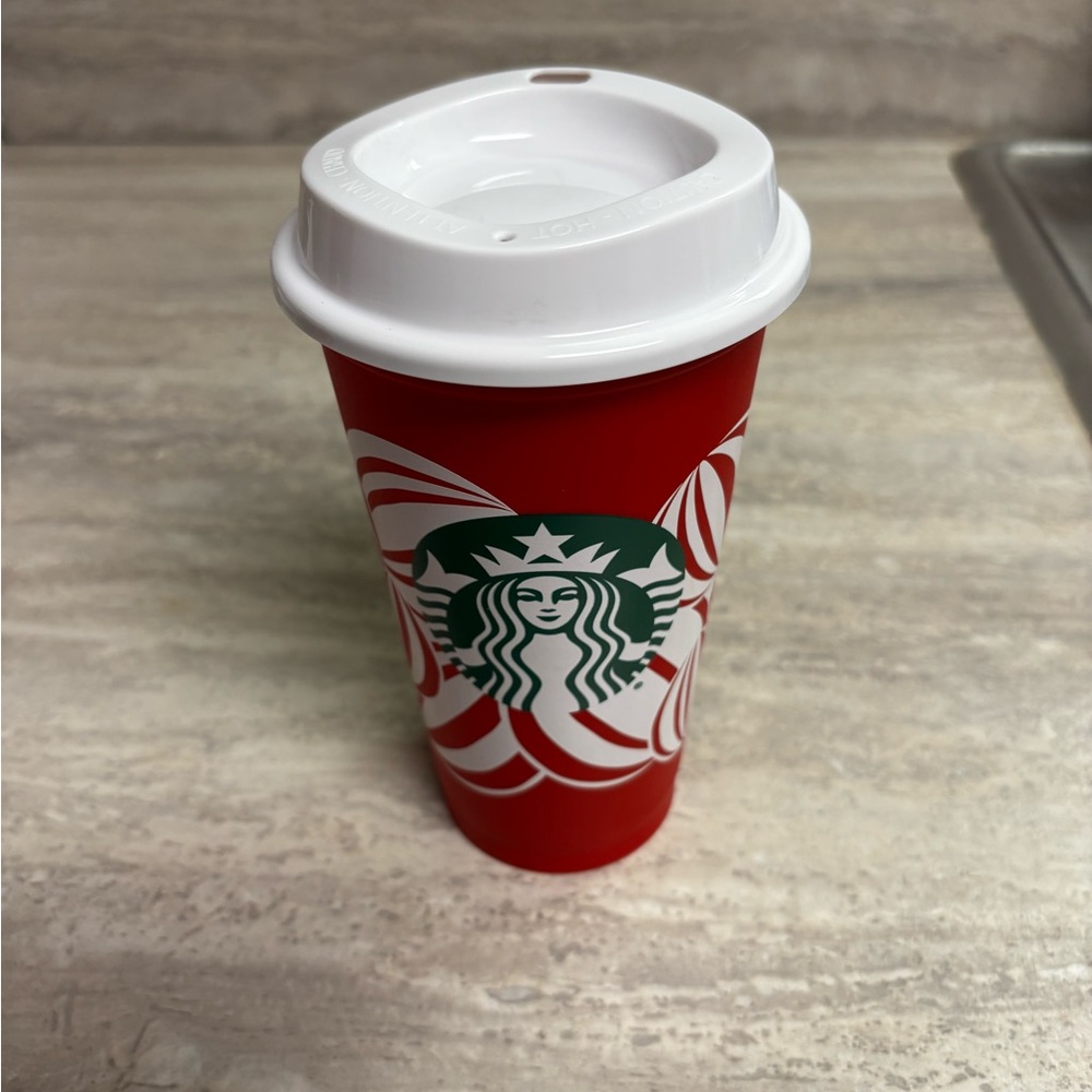 Starbucks Red and White Ming Tumbler - Picture 2 of 2